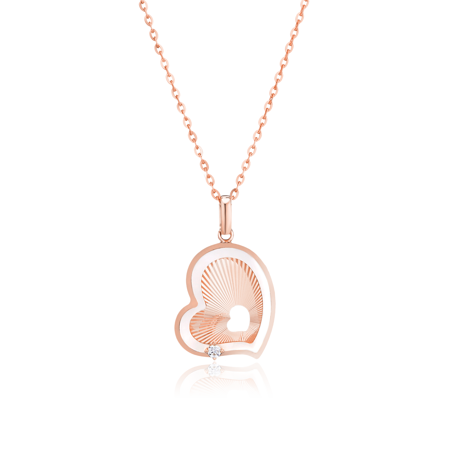 Dây chuyền Vàng 18K đá Xà cừ